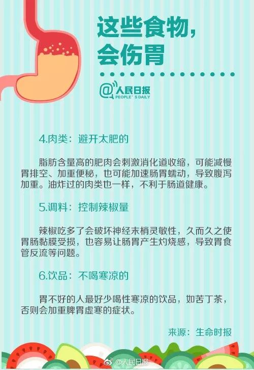 【图解】自查脾胃健康 吃什么养胃，吃什么伤胃？