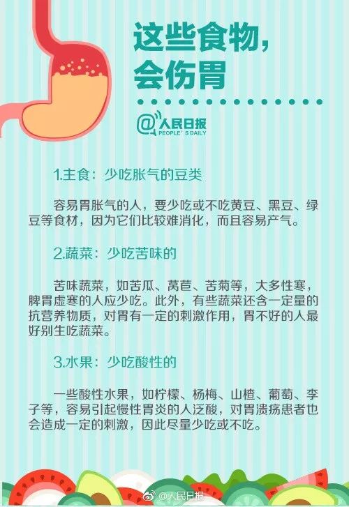 【图解】自查脾胃健康 吃什么养胃，吃什么伤胃？